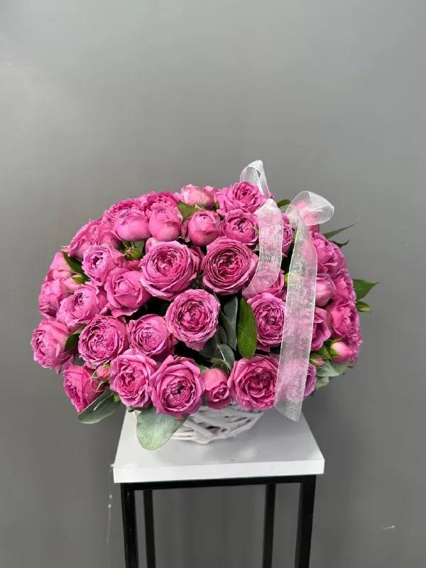 Peonies in a basket | ծաղիկներ, ծաղկեպսակներ, բույսեր - առաքում Երևան